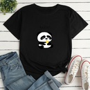 Panda Personality Print Tshirt dcontract pour femmepicture12