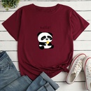 Panda Personality Print Tshirt dcontract pour femmepicture13