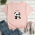 Panda Personality Print Tshirt dcontract pour femmepicture27