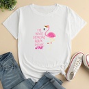 Letter Firebird Fashion Print Ladies Loose Casual TShirtpicture7