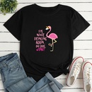 Letter Firebird Fashion Print Ladies Loose Casual TShirtpicture8