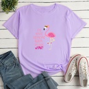 Letter Firebird Fashion Print Ladies Loose Casual TShirtpicture11
