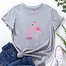 Letter Firebird Fashion Print Ladies Loose Casual TShirtpicture13