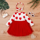 Spring and Autumn Childrens Clothing Skirts Cute Bow Long Sleeve Dresspicture7