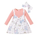 Cartoon baby cute dress new spring and autumn elephant print childrens skirtpicture10