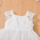 new little girl princess dress white summer girls suspender dresspicture7
