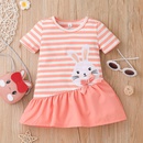 Childrens clothing wholesale summer baby girl striped shortsleeved dresspicture6