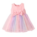 Little girl bow vest skirt 2022 summer girls mesh skirt wholesalepicture10