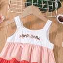 2022 summer baby girl suspender skirt cute print rainbow sleeveless dresspicture7