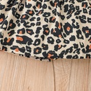 Summer little girl flying sleeve dress leopard print stitching dresspicture8