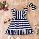 Childrens clothing wholesale summer girls suspender skirt casual striped skirtpicture9
