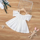 summer solid color suspenders Aline skirt girls white princess skirtpicture10