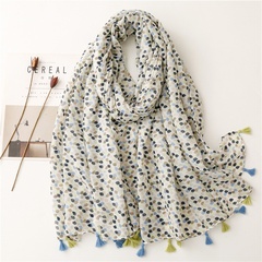 fashion scarf pebble dot block tassel travel beach towel shawl