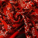 fashion scarf red letter printing fringed silk scarf long shawl thinpicture9