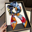 Koreanische Farbe Blumen Drucken Seide Maulbeerseide 70cm quadratischer Schal Schal Frauenpicture6