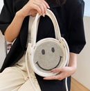 new smiling face shoulder female cute cotton linen small round fashion messenger bag 191865cmpicture10
