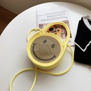 new smiling face shoulder female cute cotton linen small round fashion messenger bag 191865cmpicture11
