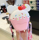 cute strawberry oneshoulder messenger fashion cartoon silicone coin purse childrens bag13144cmpicture10