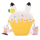 cute strawberry oneshoulder messenger fashion cartoon silicone coin purse childrens bag13144cmpicture12