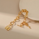 new Hiphop gold key OT buckle O word chain design lock braceletpicture9