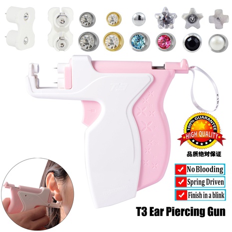 ear stud gun micro pain ear punch ear bone gun ear piercing tool sterile ear stud's discount tags