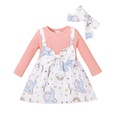 Cartoon baby cute dress new spring and autumn elephant print childrens skirtpicture11