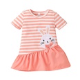 Childrens clothing wholesale summer baby girl striped shortsleeved dresspicture11
