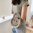 new smiling face shoulder female cute cotton linen small round fashion messenger bag 191865cmpicture15