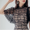 spring and summer new long slim lace collar lace fishtail fashion dresspicture14