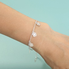 Nouveau pendentif fleur créatif bleu ciel bracelet lumineux bijoux