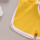 Summer solid color suspender jumpsuit fashion casual simple childrens clothingpicture11