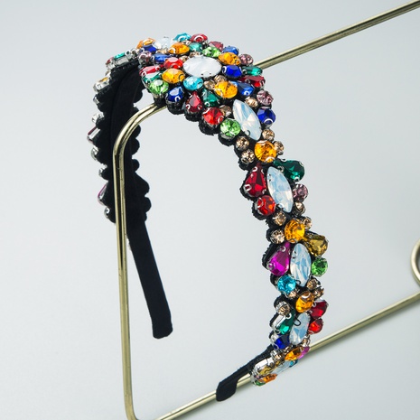 Baroque Fine Edge Ornate Pearl Gemstone Headband Wholesale's discount tags