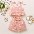 Summer Girls Daisy Sling Top Shorts Suit Casual Clothespicture11