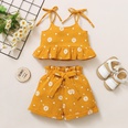 Summer Girls Daisy Sling Top Shorts Suit Casual Clothespicture26