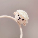 bandeau en laine tricot  la mode dessin anim mignon petit bandeau en pingle  cheveux de moutonpicture6