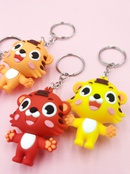 cute cartoon doll zodiac tiger keychain bag small clothing pendant giftpicture5