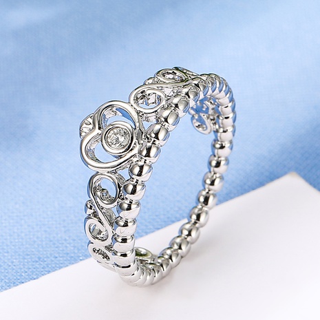 simple fashion fine hollow chain crown retro ring wholesale's discount tags