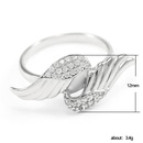 Fashion new ring creative angel wings zircon ladies copper ring wholesalepicture9