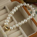 Korean new freshwater pearl bracelet geometric alloy hand accessories femalepicture9