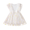 Cute baby vest skirt new girls little chrysanthemum mesh princess dresspicture12