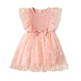 Cute baby vest skirt new girls little chrysanthemum mesh princess dresspicture16