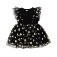 Cute baby vest skirt new girls little chrysanthemum mesh princess dresspicture23