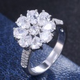 fashion flowers blooming zircon female ring copper hand jewelrypicture12