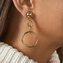 exaggerated long metal circle chain geometric alloy earringspicture8