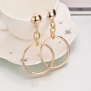 exaggerated long metal circle chain geometric alloy earringspicture9