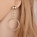 exaggerated long metal circle chain geometric alloy earringspicture12