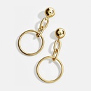 exaggerated long metal circle chain geometric alloy earringspicture13