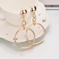 exaggerated long metal circle chain geometric alloy earringspicture14
