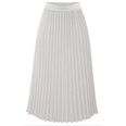 Fashion elastic waist solid color chiffon skirt pleated skirtpicture16