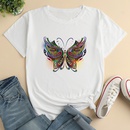Colorful Butterfly Fashion Print Ladies Loose Casual TShirtpicture11